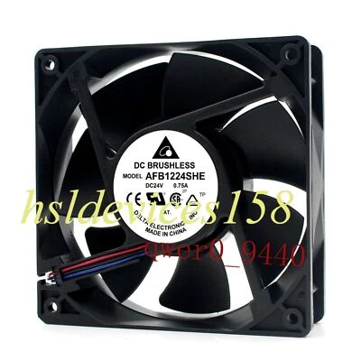 Ventilador inversor de alto volumen de aire Delta AFB1224SHE 12038 DC24V 0,75A de 3 hilos 1 pieza Foto 1 de 4