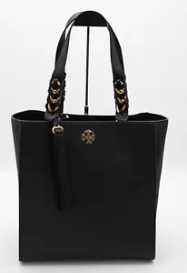Nuevo con etiquetas Bolso de Hombro Tory Burch Brooke de Cuero Negro Nuevo $558 - Imagen 1 de 8