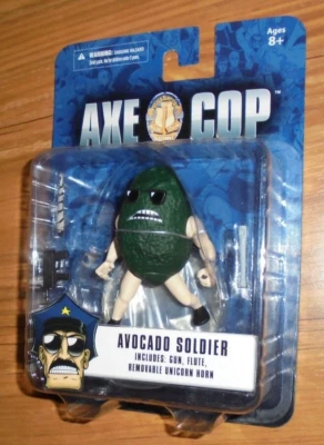 Figura de acción Axe Cop "AVOCADO SOLDIER" MEZCO 2013 Foto 1 de 4