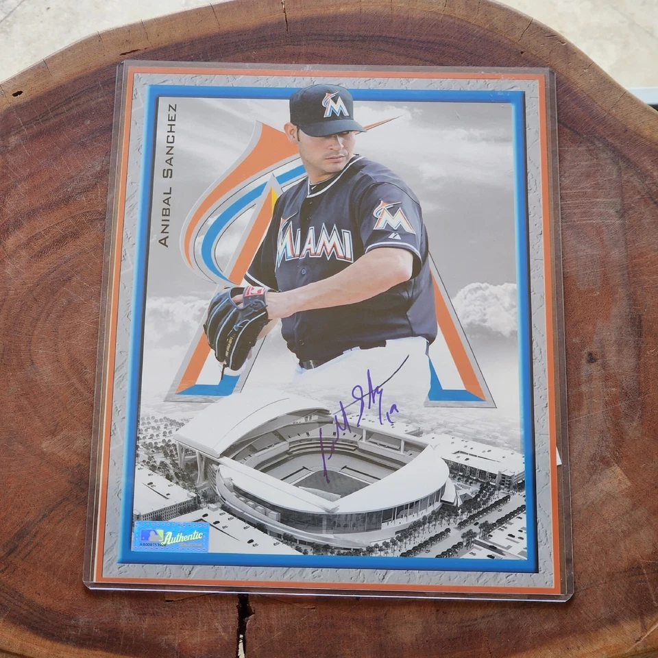 FOTO 8X10 FIRMADA AUTOGRAFIADA DE ANÍBAL SANCHEZ MIAMI MARLINS Foto 1 de 1