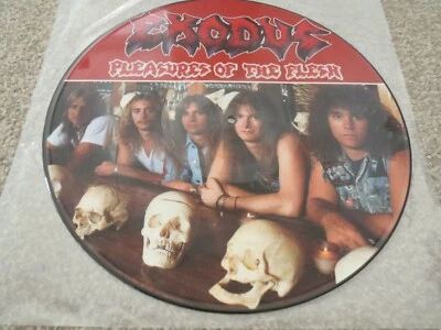 EXODUS ~PLEASURES OF THE FLESH~ HARD TO FIND FIRST PRES LIMITED EDITION LP VINYL - Image 1 of 4