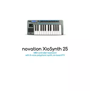 Novation Xio 25 Virtual Analog Synthesizer Controller Keyboard XioSynth 25 - Picture 1 of 12