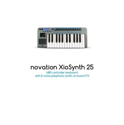Novation Xio 25 Virtual Analog Synthesizer Controller Keyboard XioSynth 25 - Image 1 of 4