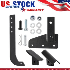 Black Hitch Lawn Mounted Ripper Garden Plow W/2" Receiver for ATV/UTV Tractor - Picture 1 of 9