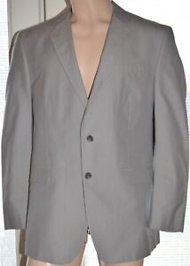 Kenneth Cole New York Blazer Mens 46R Pinstripe Blue White 2 Button 100% Cotton