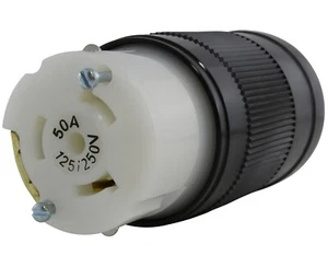 50A 125/250V 4-Prong NEMA SS2-50R Locking Female Connector Assembly by AC WORKS® - Picture 1 of 7