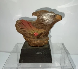 1992 Rick Cain Sculpture “Power of One” EAGLE Ltd Edit. 1424/2000 Signed HTF - Picture 1 of 8