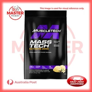 MuscleTech Mass Tech Extreme 2000 – High-Calorie Mass Gainer Protein Powder - Picture 1 of 1