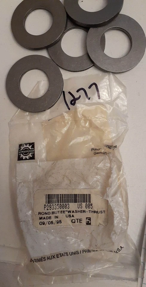 5x Lavadora de empuje Bombardier/Sea-Doo, RX GTI GTX GSX, OEM # 293350003 Foto 1 de 1