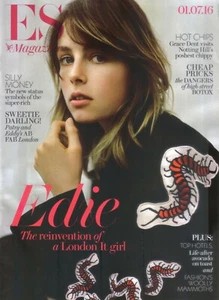 EDIE CAMPBELL COVER & INTERVIEW ES MAGAZINE 1 JULY 2016 - Picture 1 of 1