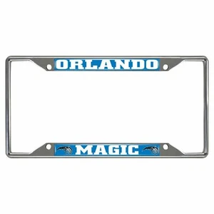 NBA Licensed - Orlando Magic Metal Chrome Auto License Plate Frame - FAST SHIP - Picture 1 of 1