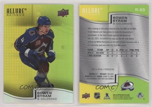 2021-22 Upper Deck Allure Rainbow Yellow Green Bowen Byram #R-85