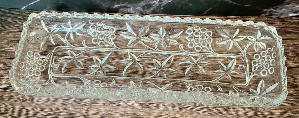 Vintage Glass Sandwich Tray - image 1 of 3