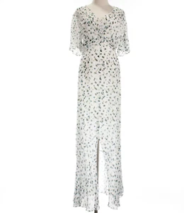 Rag & Bone NWT Tamar Floral V-Neck Maxi Dress Size 6 in White and Blue - Picture 1 of 12