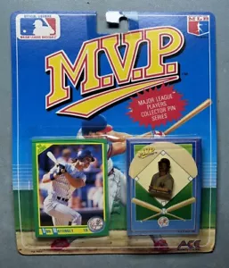 1990 ACE NOVELTY CO. MVP DON MATTINGLY NEW YORK YANKEES CARD - PIN SET (MOC) * - Picture 1 of 4