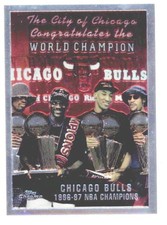 1997-98 Topps Chrome #51 Checklist/Bulls - Team of the 90s Michael Jor 