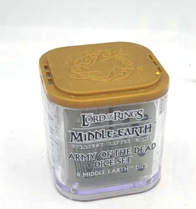 LoteR Juego de Dados Estrategia Tierra Media Batalla Ejército de los Muertos Nuevo - Imagen 1 de 1