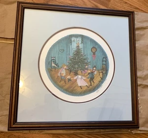 1987 P Buckley Moss Christmas Dance Limit Ed. Lithograph Signed #5616/8212 - Picture 1 of 13