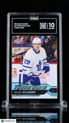 2016 Upper Deck Series One William Nylander Young Guns RC Rookie #249 TAG 10 - Imagem 1 de 2