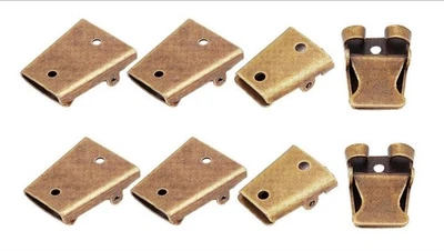 Paquete de 8 tapas de extremo de puntas de corbata Bolo, tono plata antiguo, bronce antiguo 8 piezas Bolo T... Foto 1 de 2