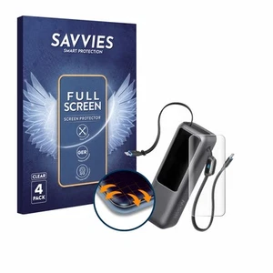 4x Full-Screen Schutz Folie für Anker Laptop Powerbank A1695 3D Edge Display - Zdjęcie 1 z 6