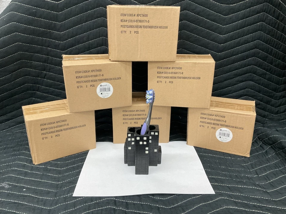 Soporte para cepillo de dientes de resina Cityscape - Lote al por mayor Foto 1 de 1