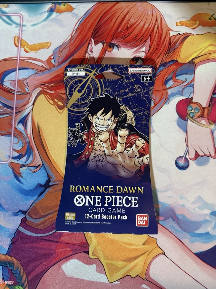 NUEVO One Piece Romance Dawn Inglés OP-01 Funda Sellada Blister Pack 12 Tarjetas Foto 1 de 1