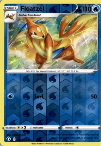 Shining Fates Pokémon TCG Floatzel 23/72 Reverse Holo Uncommon - Picture 1 of 2