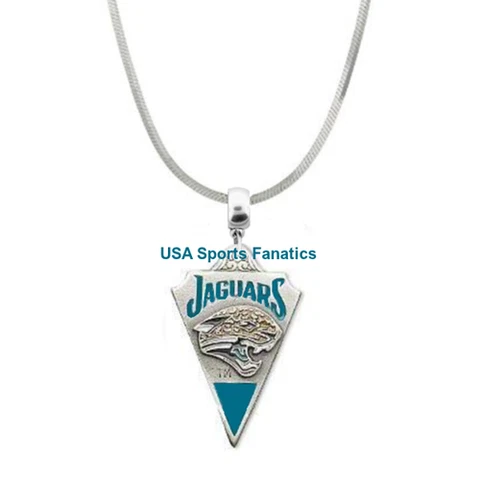 Jacksonville Jaguars Team Logo Necklace On 925 Sterling Silver Snake Chain Cover