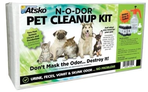 KIT DE LIMPIEZA DE MASCOTAS ATSKO N-O-DOR - ¡HACE 4X 43 ONZAS! BOTELLA DE PRESIÓN 1 L INCLUIDA - Imagen 1 de 1