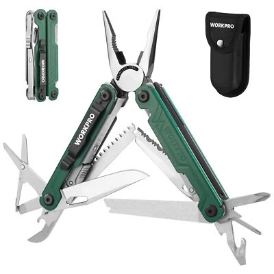 WORKPRO 18 in 1 Faltbares Multitool Werkzeug,Multifunktionszange mit Tragtasche - Bild 1 von 4