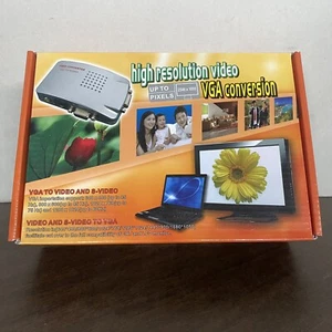 NEW High Resolution Video VGA Conversion Video and S-Video to VGA - Picture 1 of 4