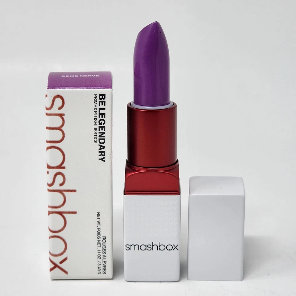 Smashbox  Some Nerve Be Legendary Prime & Plush Lipstick Full Size Purple - Image 1 of 4