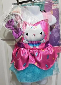 Gabbys Dollhouse Cakey Cat Toddler Halloween Costume Glitter Headband Dress Bow - Picture 1 of 7