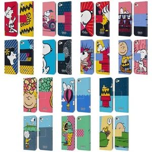 OFFICIAL PEANUTS HALFS AND LAUGHS LEATHER BOOK CASE FOR APPLE iPOD TOUCH MP3 - Picture 1 of 20
