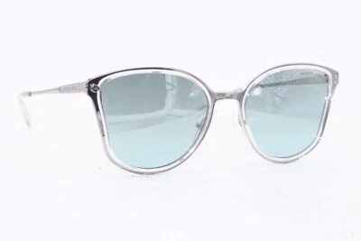 NUEVO MICHAEL KORS MK 1115 11537C GAFAS DE SOL AUTÉNTICAS PLATEADAS TRANSPARENTES DEGRADADAS 56-19 Foto 1 de 4