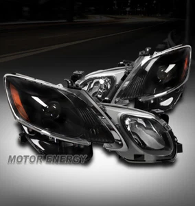 FOR AFS/HID XENON 06-11 LEXUS GS350 GS460 FRONT PROJECTOR HEADLIGHTS LAMPS BLACK - Picture 1 of 4