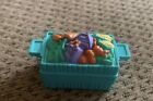 Fisher Price Little People Green Blue Crate Vegetable  Carrots  Corn Cabbage