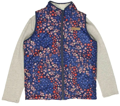 Buffalo David Bitton  Reversible Vest 2 Piece Sets, Floral Coral, M(10-12). - Imagem 1 de 3