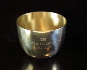 Vintage Jefferson Cup Pewter Handcrafted in Virginia Tuel Jewelers Engraved - Picture 1 of 5