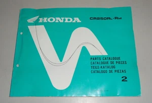 Teilekatalog / Parts List Honda CR 250 RL / RM Vollcross Stand 1990 - Picture 1 of 1