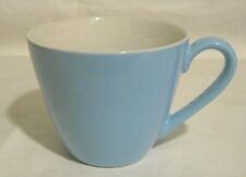 Great vintage china coffee cup sky blue exterior approx 2¼ tall 3 ins wide