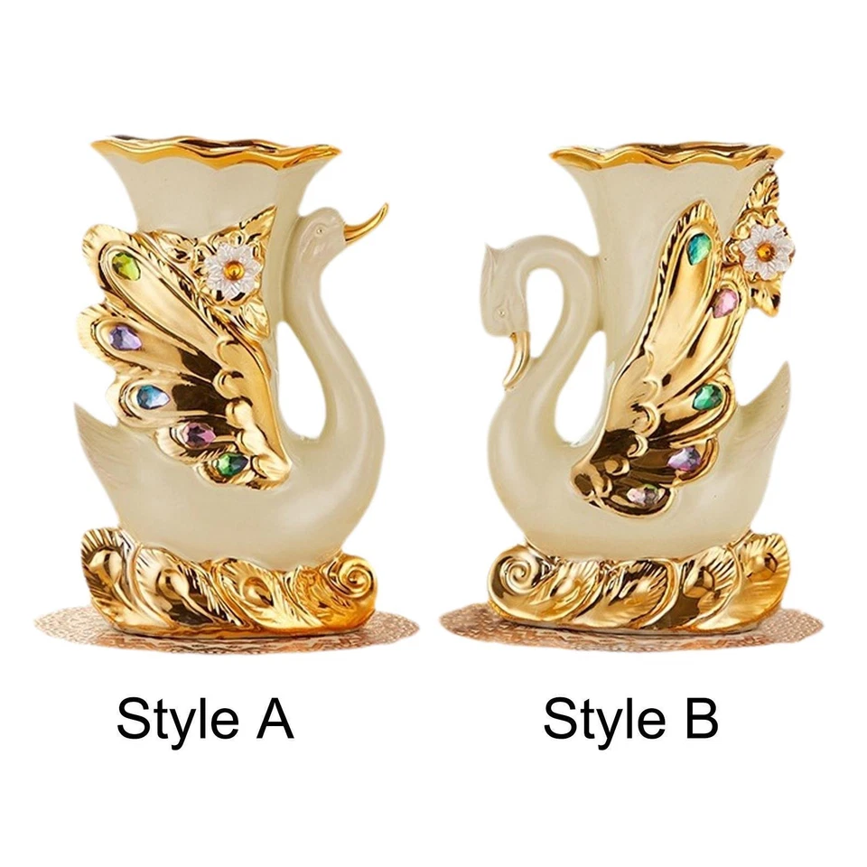 Dried Flower Vase Swan Vase Stem Bunch Holder Bud Vase Floral Container Home - image 1 of 1