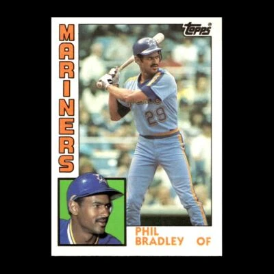 Phil Bradley 1984 Topps Traded Seattle Mariners #15T R321 15 - Image 1 of 2