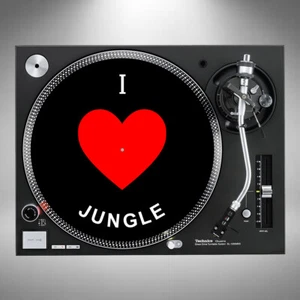 Jungle Slipmats 12" DJ Plattenspieler Drum Bass Paar oder einzeln *Versand in Karton* - Bild 1 von 5