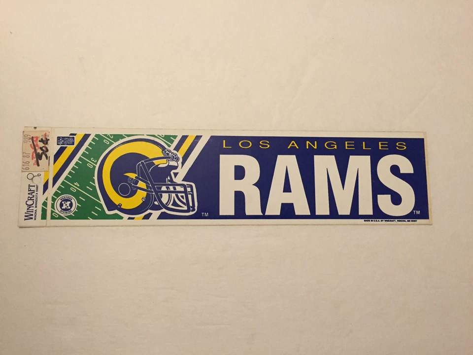 VINTAGE LOS ANGELES RAMS BUMPER STICKER  - Image 1 of 1