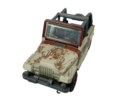 Matchbox Jurassic World 1993 Jeep Wrangler Matte Metalflake Sand Die Cast - Image 1 of 4