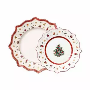 Villeroy & Boch Toy's Delight Teller-Set 8-teilig Weihnachts-Geschirr für 4 Pers - Bild 1 von 7