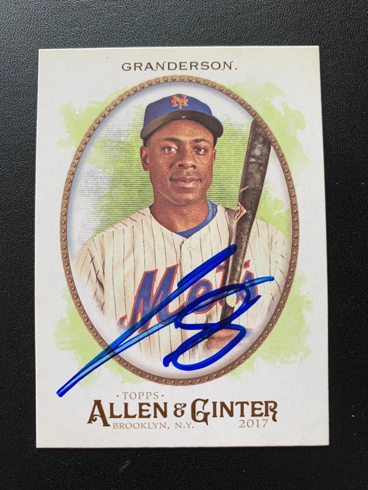 Curtis Granderson Signed 2017 Topps Allen & Ginter's Card New York Mets COA - Image 1 of 1