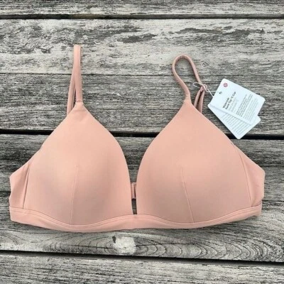 Top de Natación Lululemon Waterside Copa C Talla 8 Rosa Arcilla Nuevo con Etiquetas Foto 1 de 4